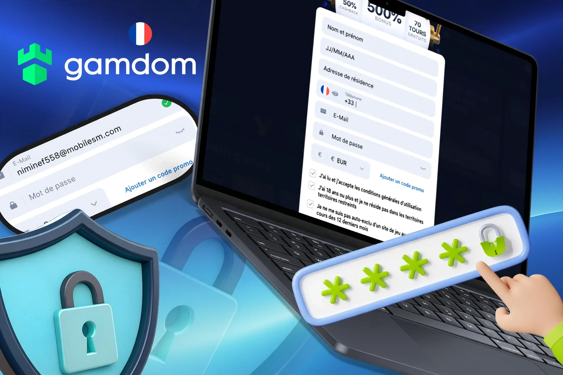 Instructions sur la création d'un mot de passe fort et sécurisé pour protéger votre compte